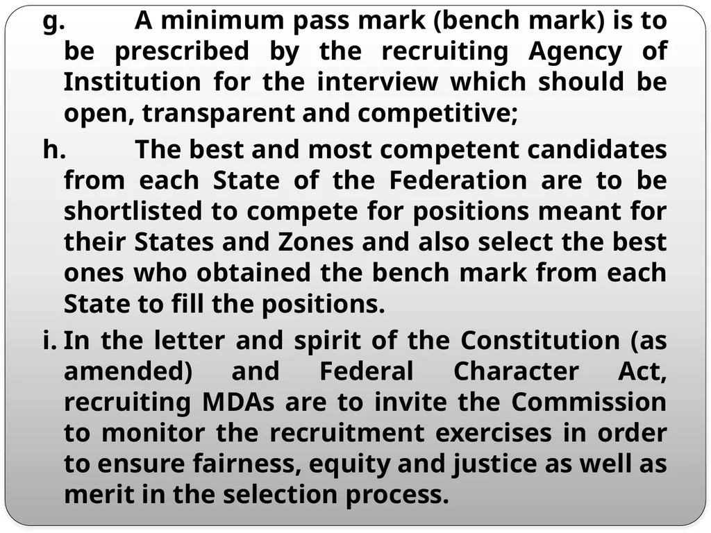 FEDERAL CHARACTER PRINCIPLES: ITS IMPLEMENTATION, - slide 21 of 26