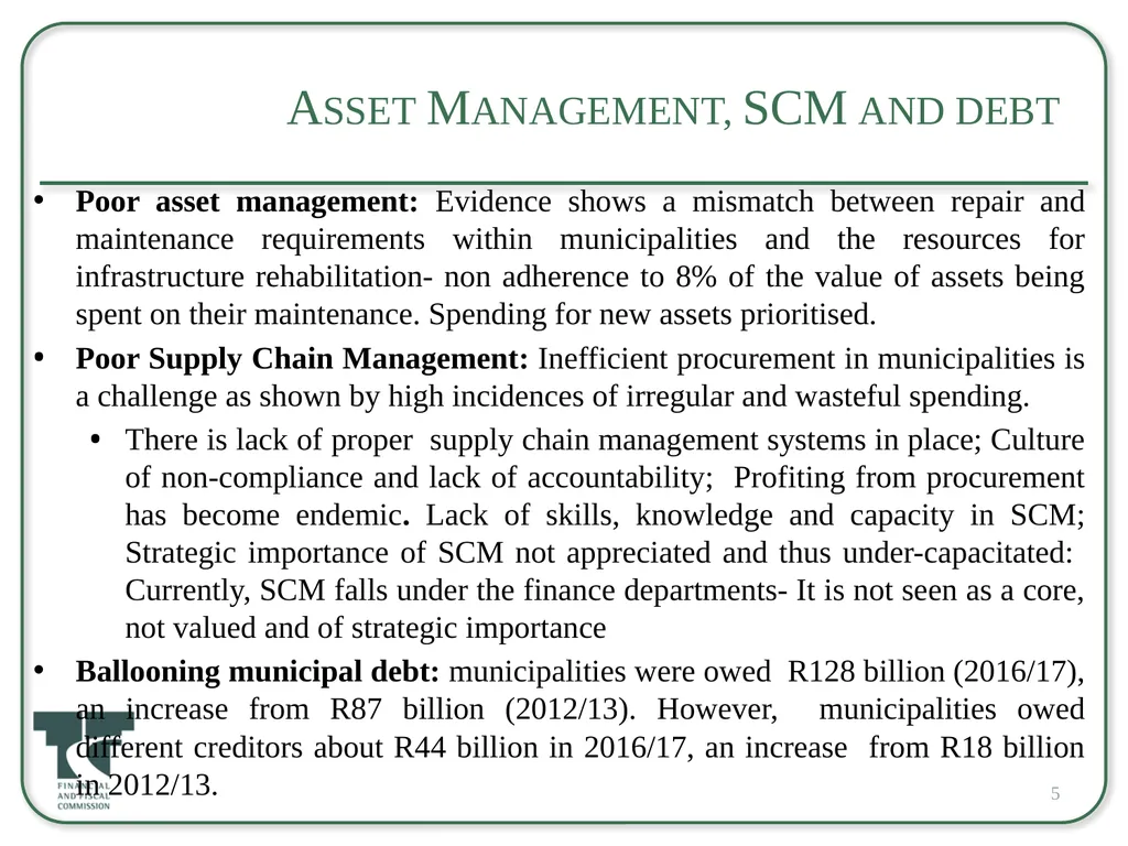 Back to Basics and Challenges to the Financial - slide 5 of 23