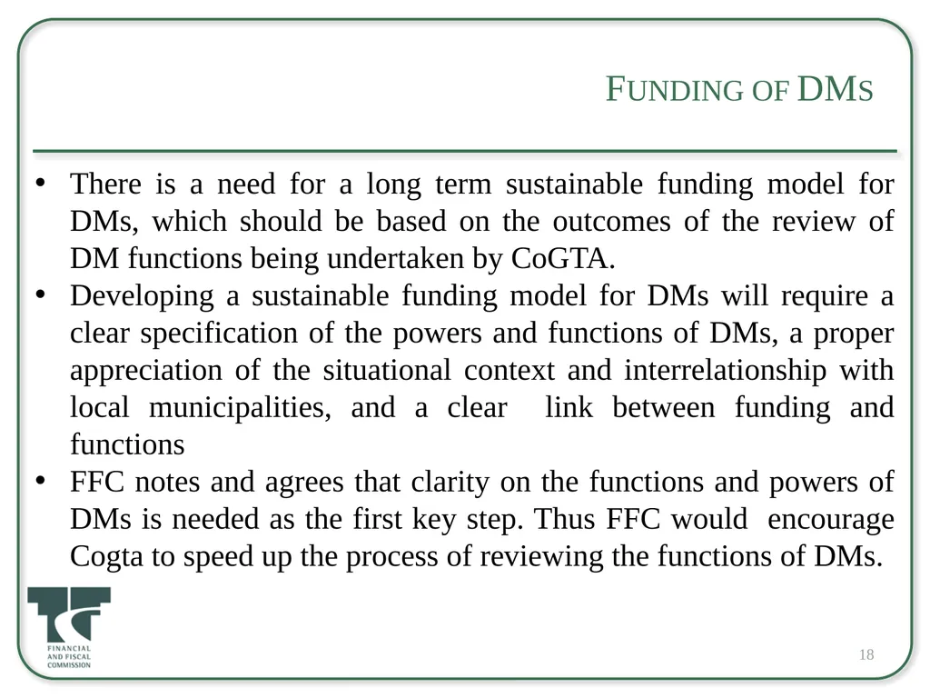 Back to Basics and Challenges to the Financial - slide 18 of 23