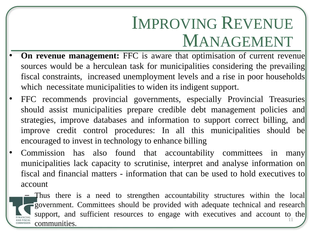 Back to Basics and Challenges to the Financial - slide 11 of 23