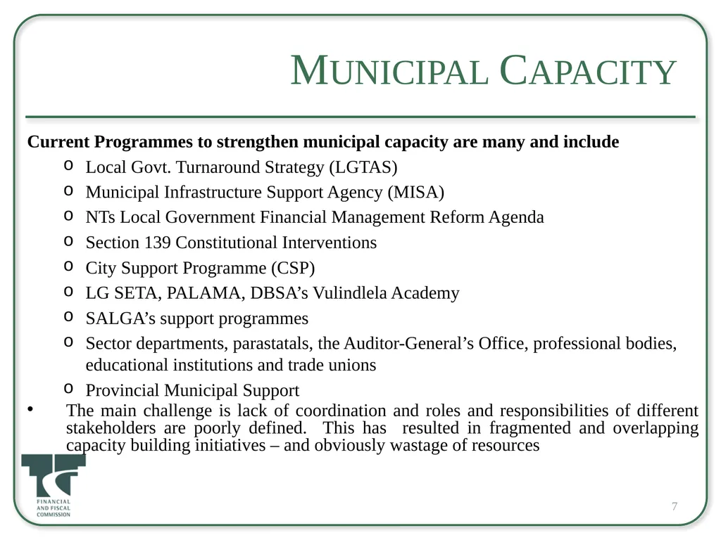 Back to Basics and Challenges to the Financial - slide 7 of 23