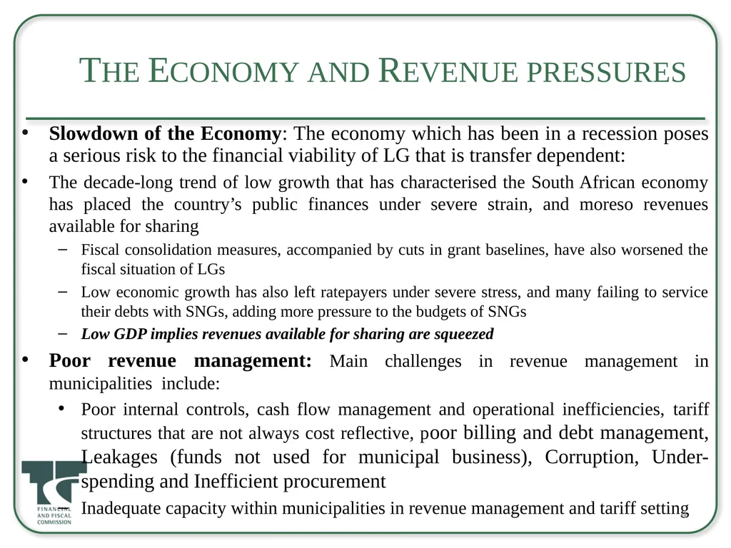 Back to Basics and Challenges to the Financial - slide 4 of 23