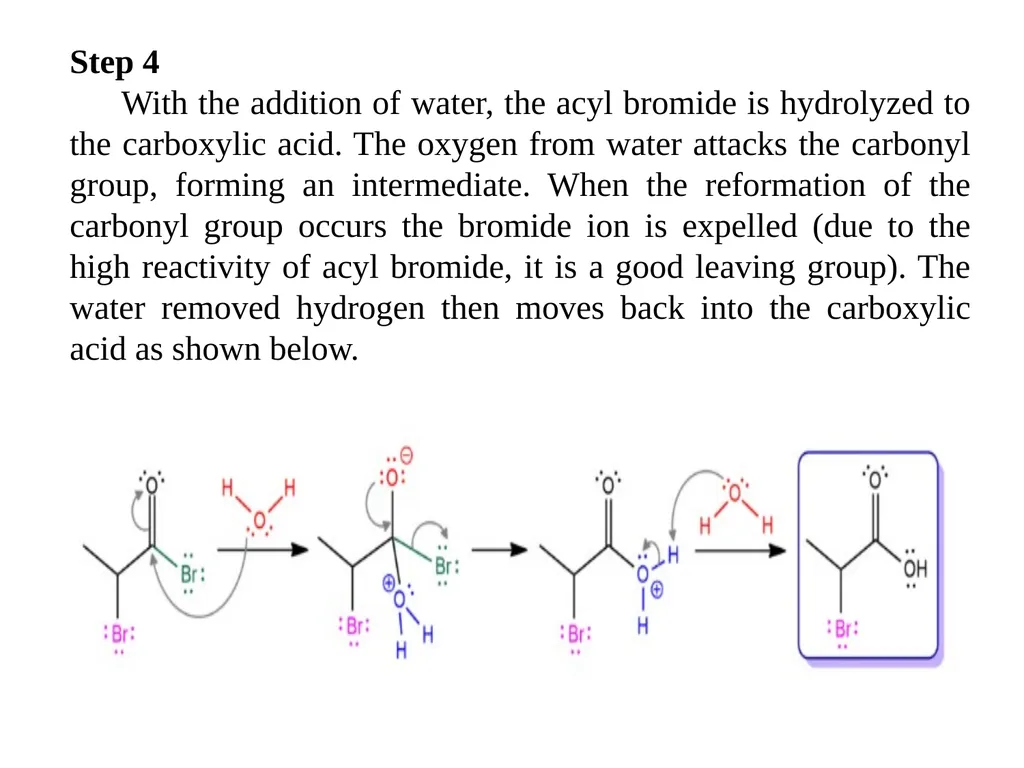 Hell Volhard Zelinsky Reaction Mechanism Hell - slide 8 of 8