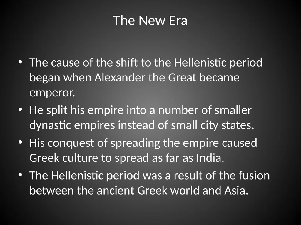 The Transition from the Classical period to the - slide 10 of 23