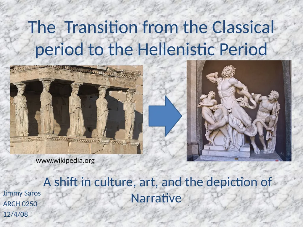 The Transition from the Classical period to the - slide 1 of 23