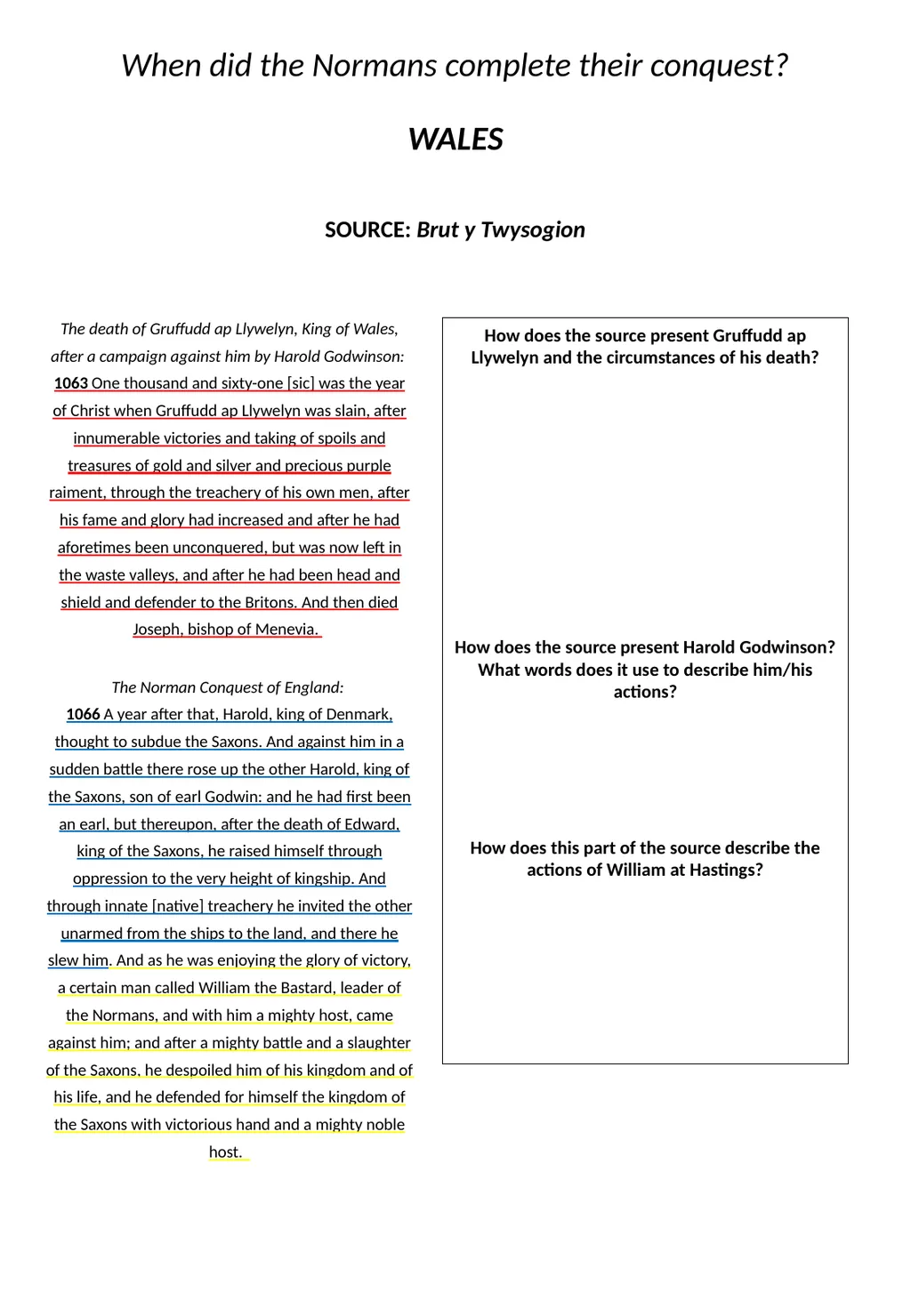 Enquiry: When did the Normans complete their - slide 11 of 13