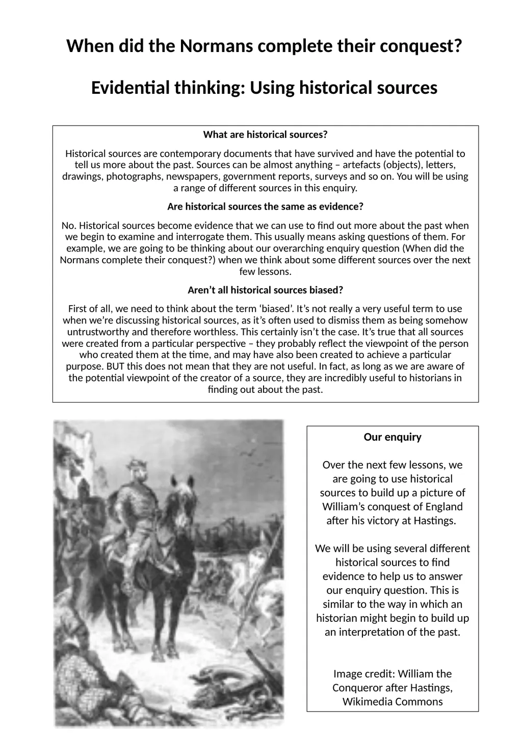 Enquiry: When did the Normans complete their - slide 2 of 13