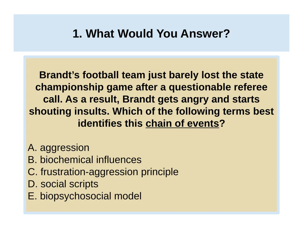 Unit 14 Social Psychology Module 78 Aggression - slide 16 of 28