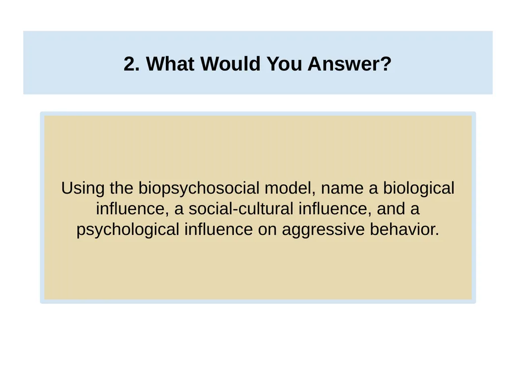 Unit 14 Social Psychology Module 78 Aggression - slide 26 of 28