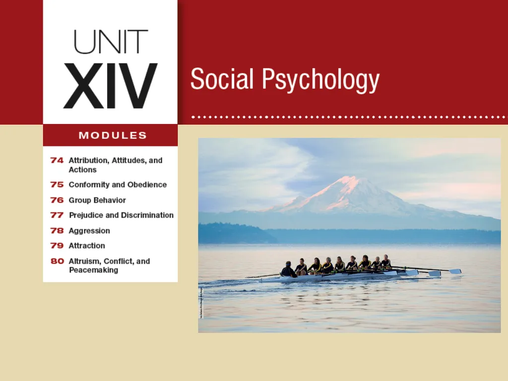 Unit 14 Social Psychology Module 78 Aggression - slide 1 of 28