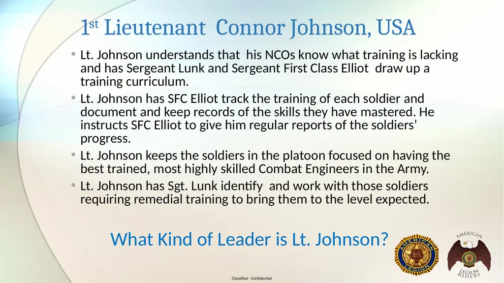 AMERICAN LEGION RIDERS LEADERSHIP TRAINING Joe - slide 18 of 35