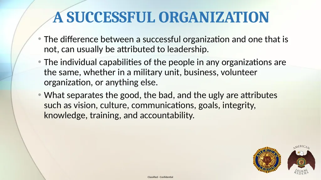 AMERICAN LEGION RIDERS LEADERSHIP TRAINING Joe - slide 33 of 35
