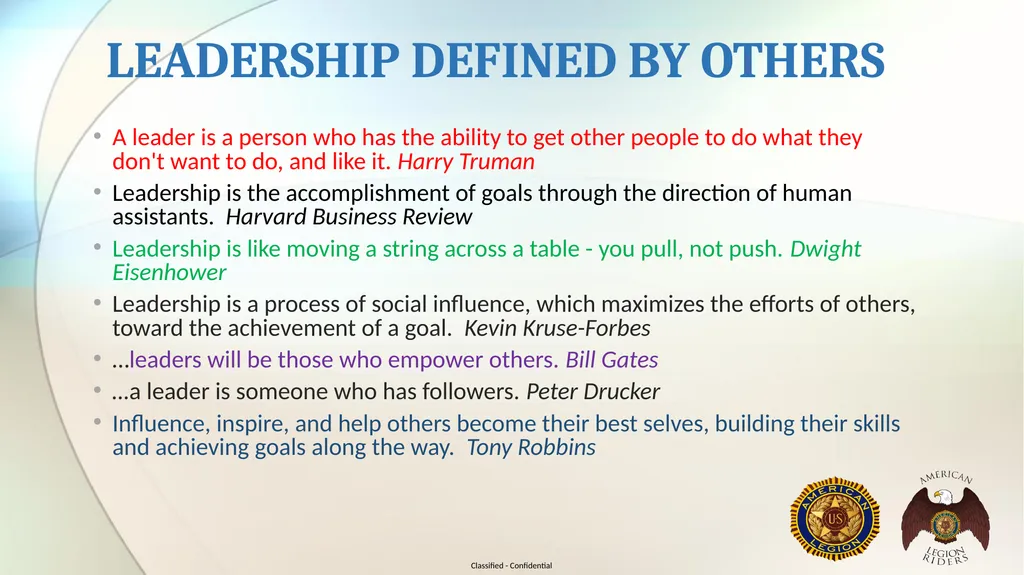 AMERICAN LEGION RIDERS LEADERSHIP TRAINING Joe - slide 5 of 35