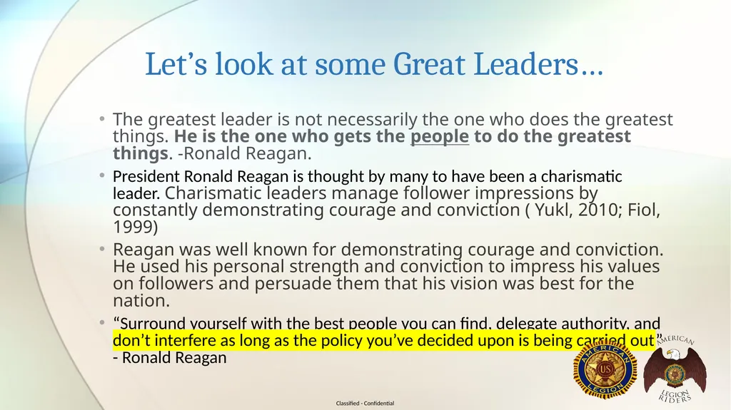 AMERICAN LEGION RIDERS LEADERSHIP TRAINING Joe - slide 12 of 35