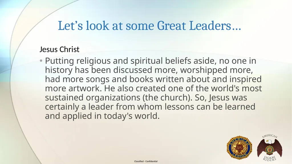 AMERICAN LEGION RIDERS LEADERSHIP TRAINING Joe - slide 13 of 35