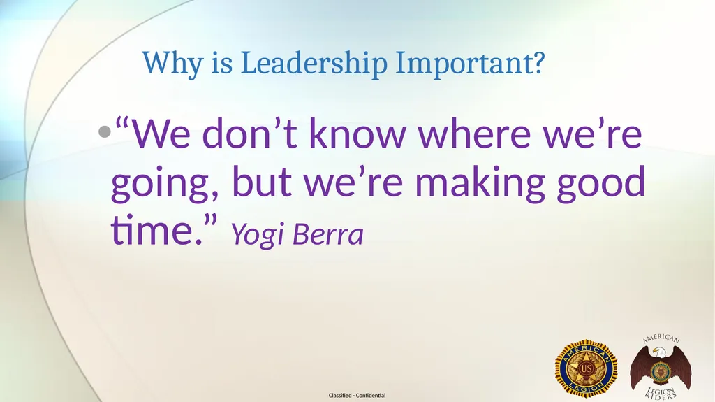 AMERICAN LEGION RIDERS LEADERSHIP TRAINING Joe - slide 6 of 35