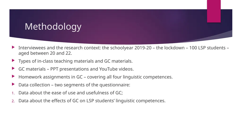Students’ Perceptions on the Use of Google - slide 8 of 25
