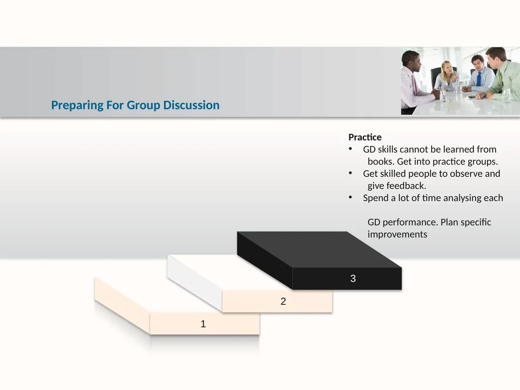 Group Discussion Strategies Course Objectives Do’s - slide 26 of 49