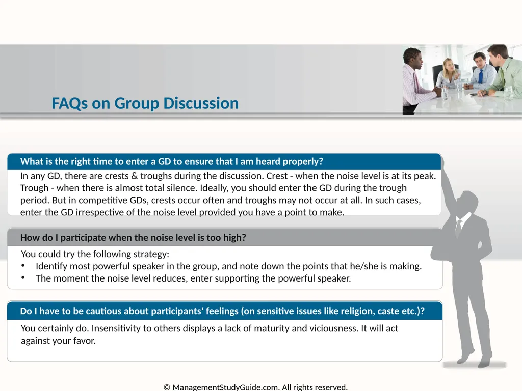 Group Discussion Strategies Course Objectives Do’s - slide 40 of 49