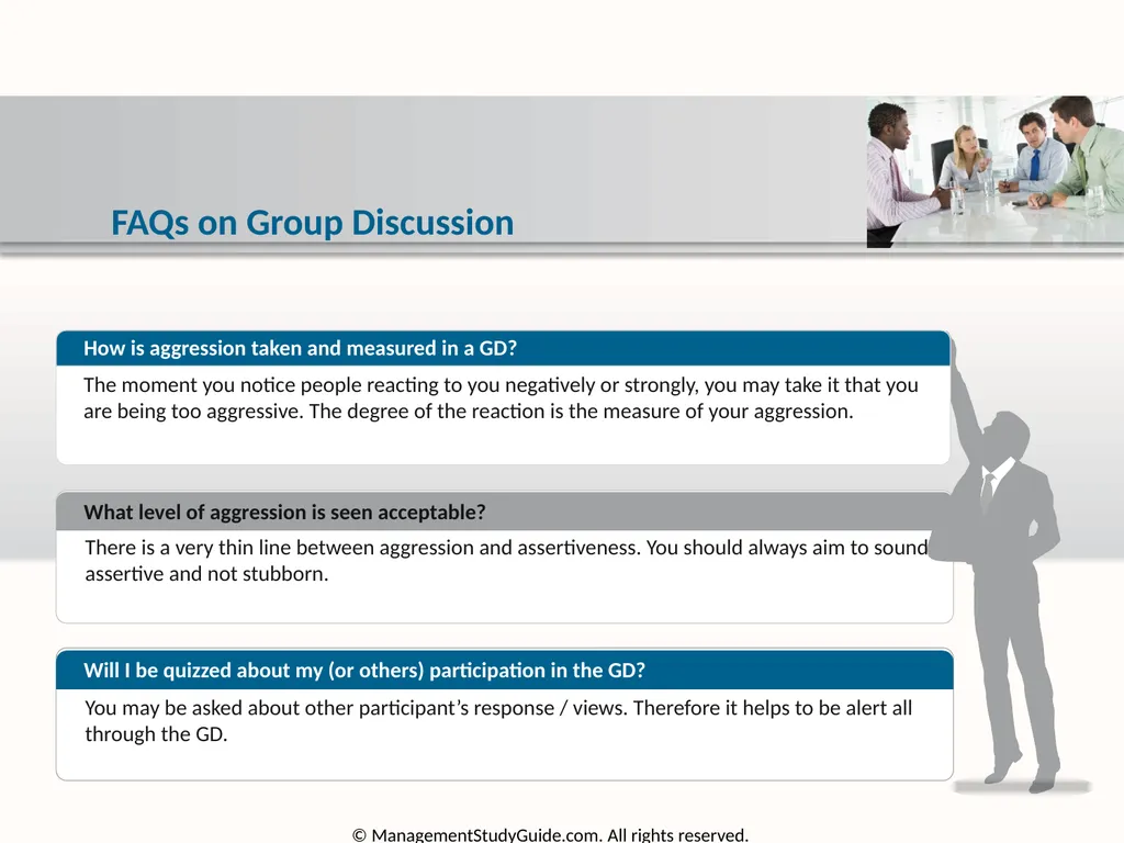 Group Discussion Strategies Course Objectives Do’s - slide 44 of 49