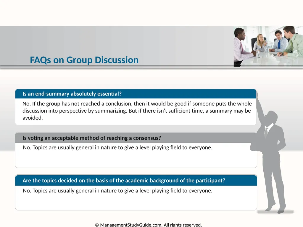 Group Discussion Strategies Course Objectives Do’s - slide 47 of 49