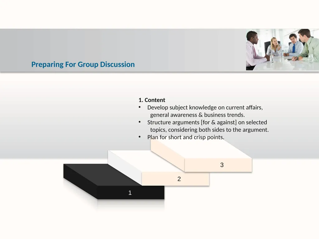 Group Discussion Strategies Course Objectives Do’s - slide 24 of 49