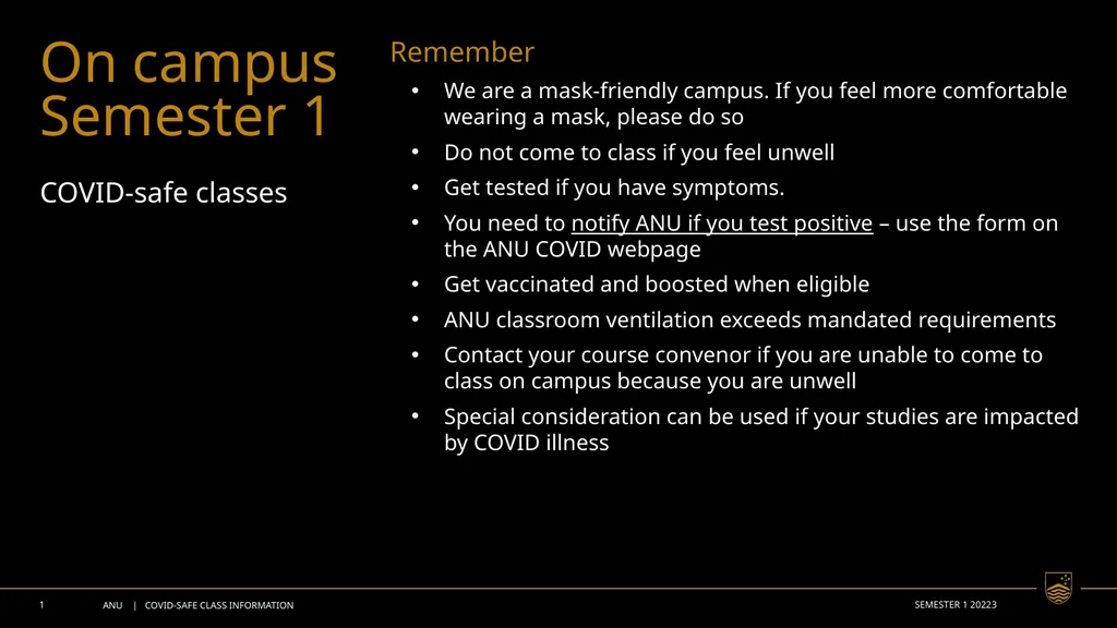 ANU COMMUNICATIONS AND ENGAGEMENT | CONFIDENTIAL 1 - slide 1 of 2