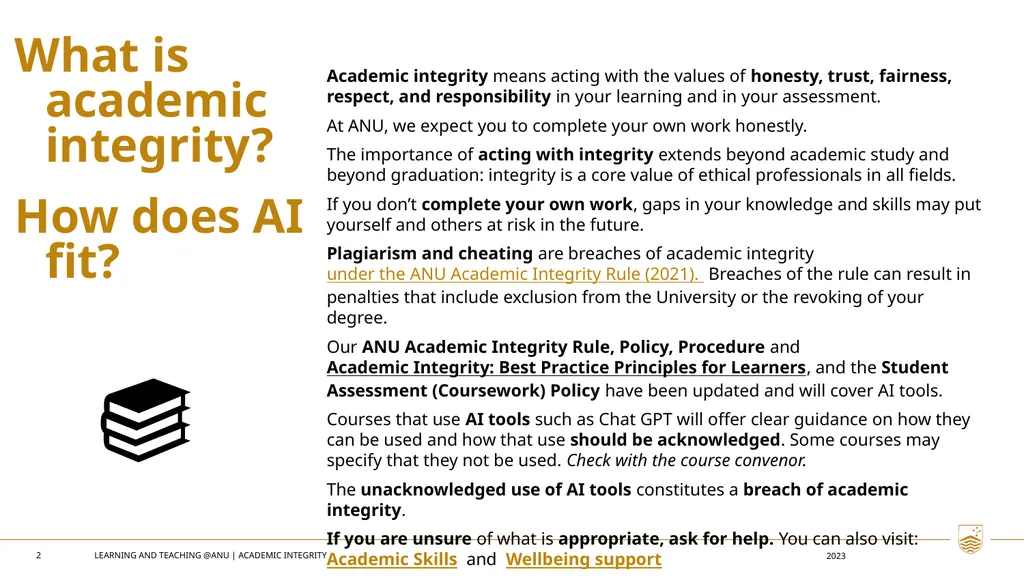 ANU COMMUNICATIONS AND ENGAGEMENT | CONFIDENTIAL 1 - slide 2 of 2