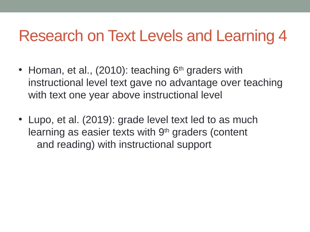 Doing Away with the Instructional Level Timothy - slide 13 of 79