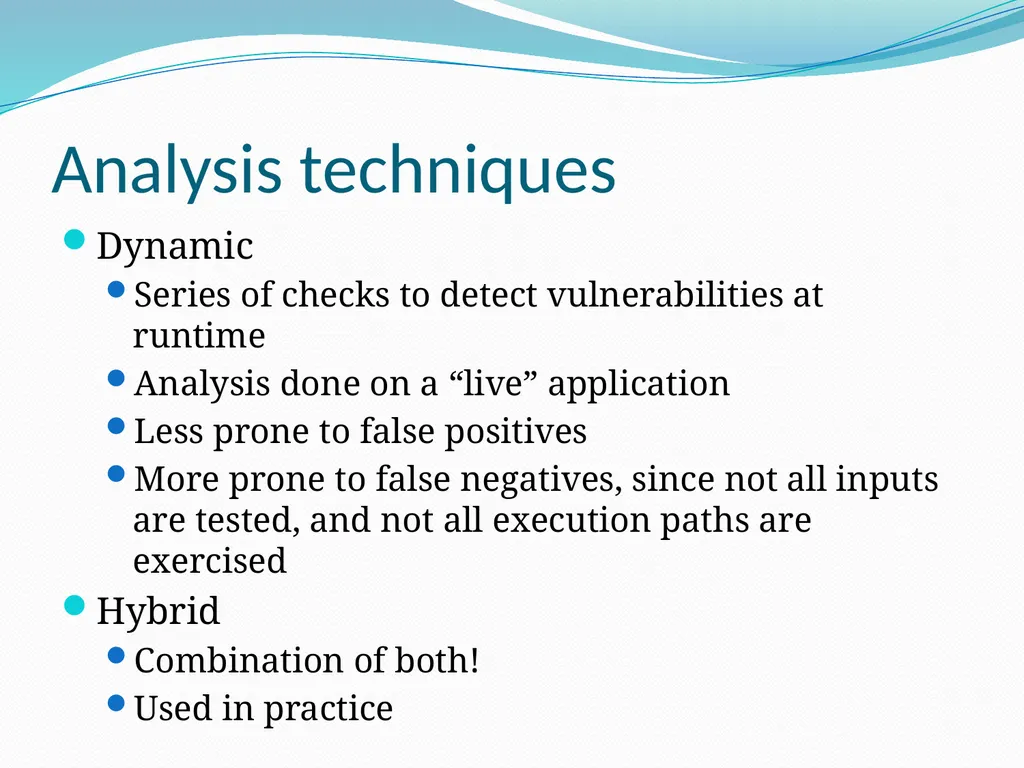 Vulnerability Analysis of Web-Based Applications - slide 44 of 63