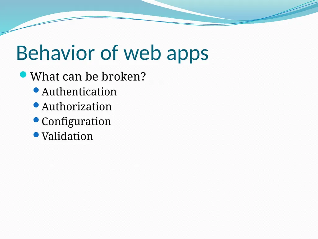 Vulnerability Analysis of Web-Based Applications - slide 22 of 63