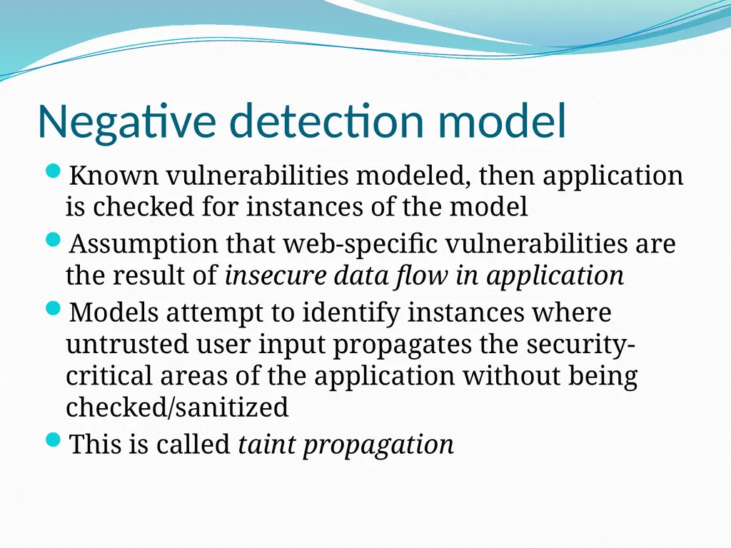 Vulnerability Analysis of Web-Based Applications - slide 45 of 63