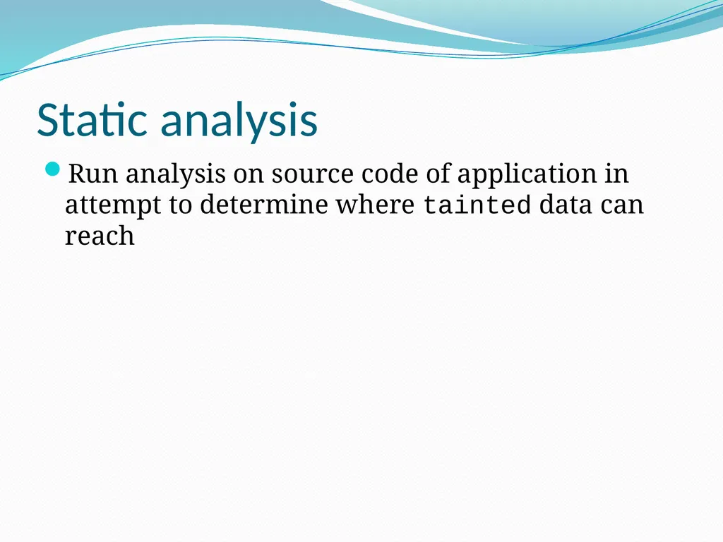 Vulnerability Analysis of Web-Based Applications - slide 48 of 63