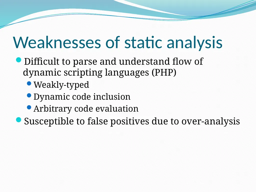 Vulnerability Analysis of Web-Based Applications - slide 55 of 63