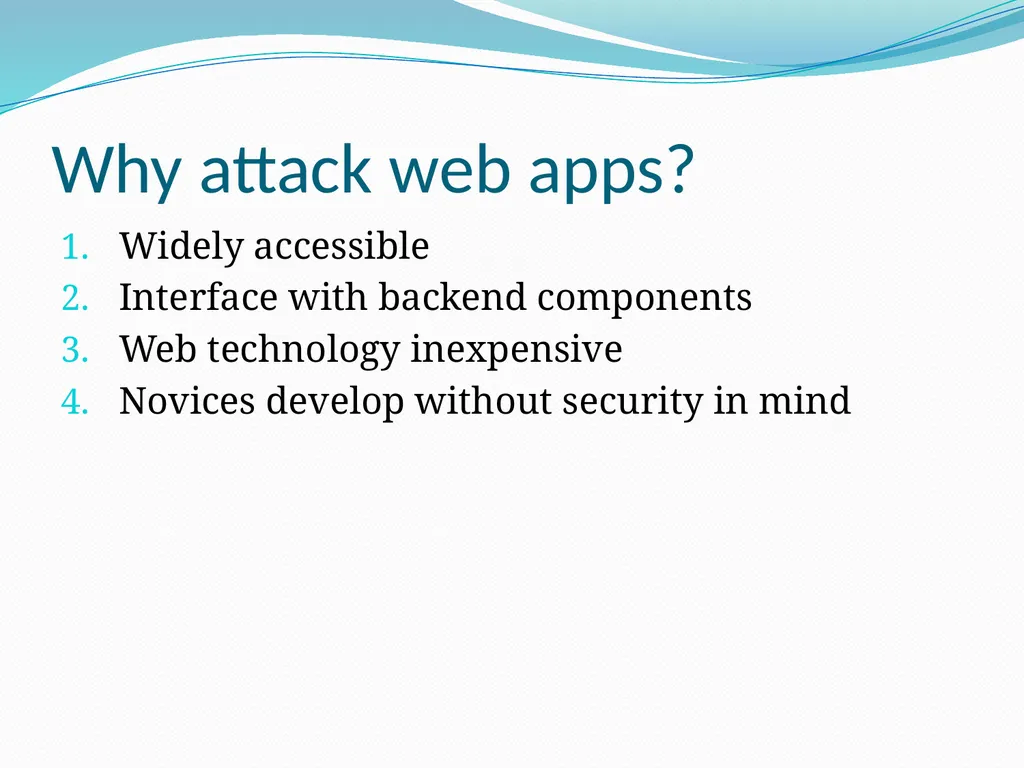 Vulnerability Analysis of Web-Based Applications - slide 6 of 63
