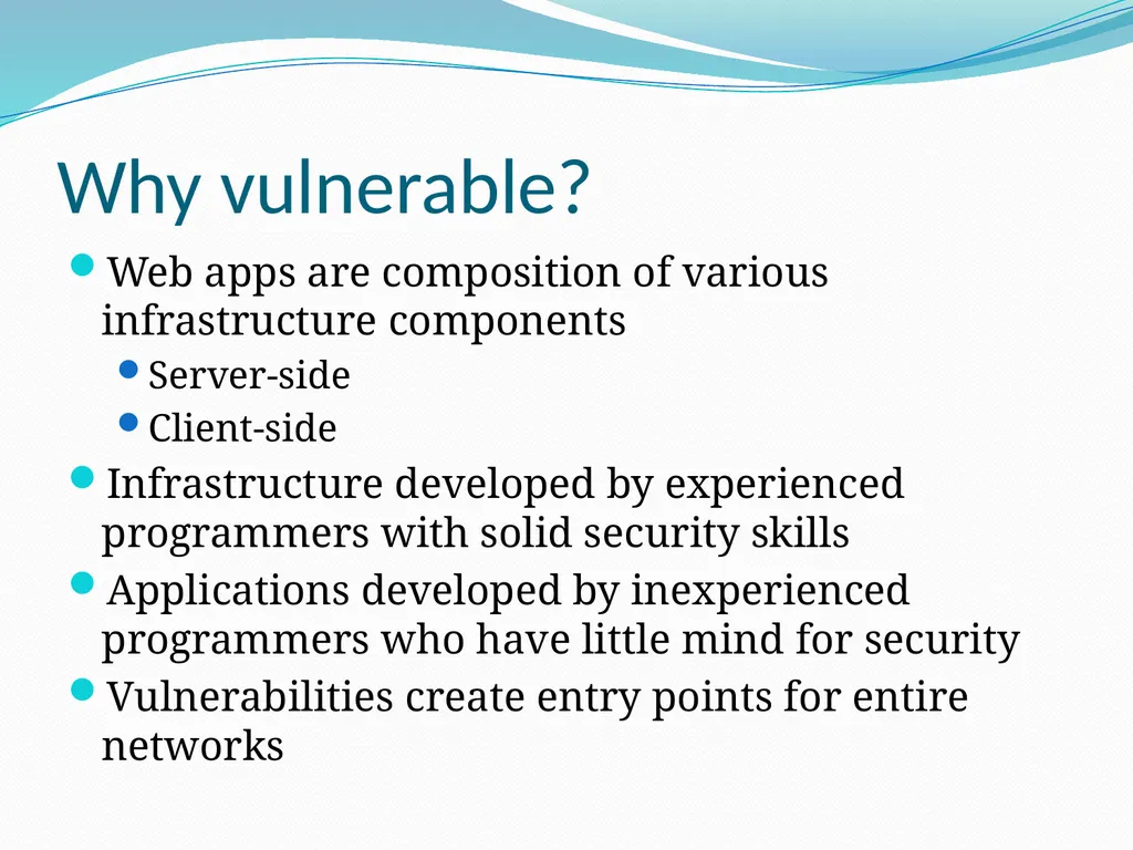 Vulnerability Analysis of Web-Based Applications - slide 4 of 63