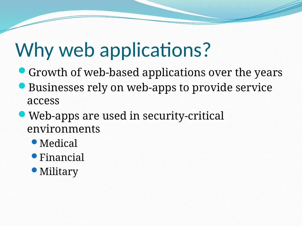 Vulnerability Analysis of Web-Based Applications - slide 3 of 63