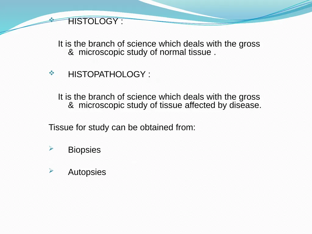 Tissue Processing Dr. Rucha Gore HISTOLOGY : It is - slide 2 of 50