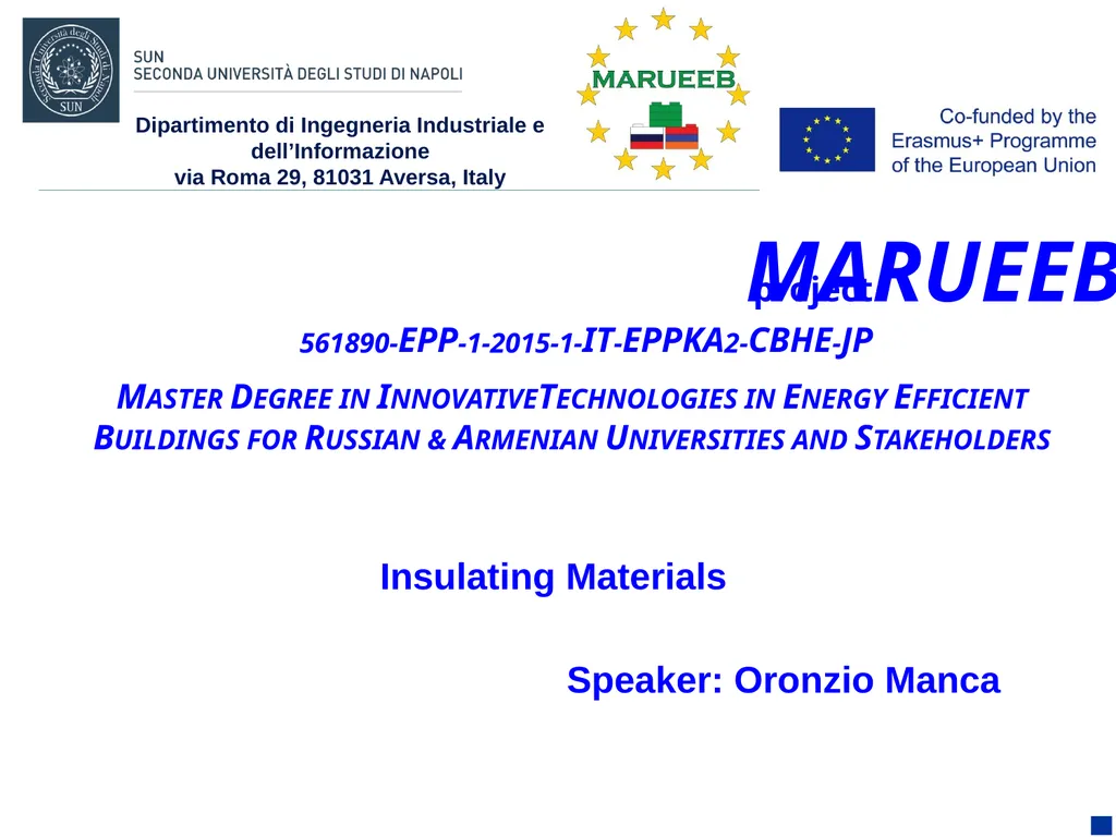 Dipartimento di Ingegneria Industriale e - slide 1 of 41