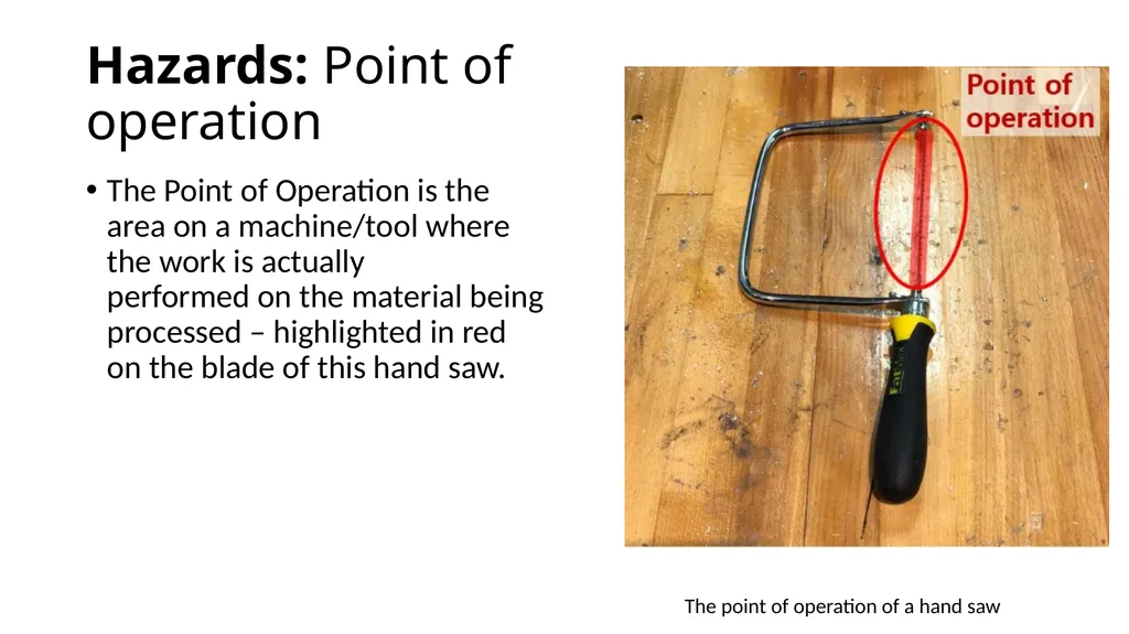 Introduction to Hand Tool Safety This material was - slide 6 of 16