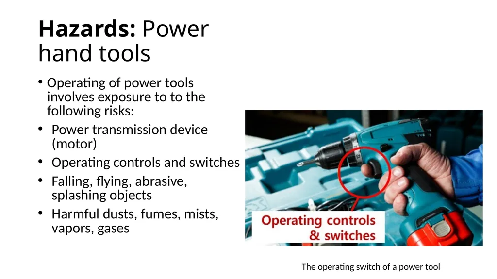Introduction to Hand Tool Safety This material was - slide 8 of 16