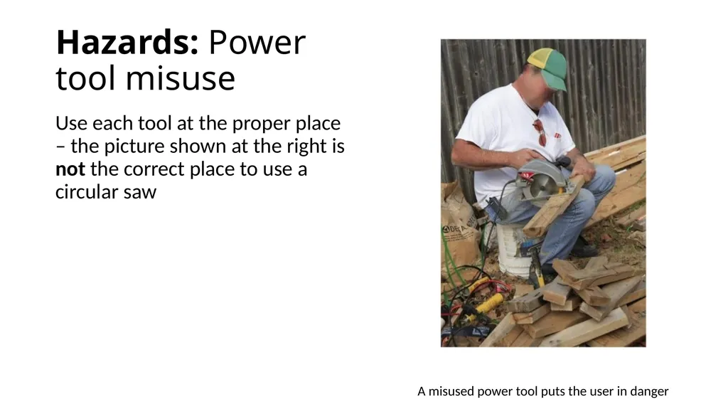 Introduction to Hand Tool Safety This material was - slide 10 of 16