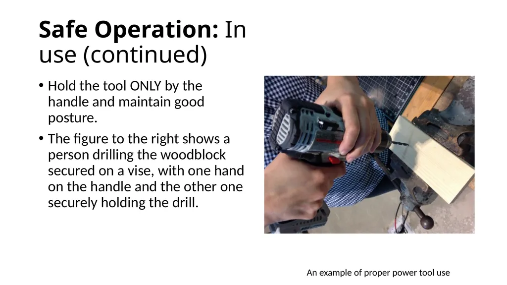 Introduction to Hand Tool Safety This material was - slide 14 of 16