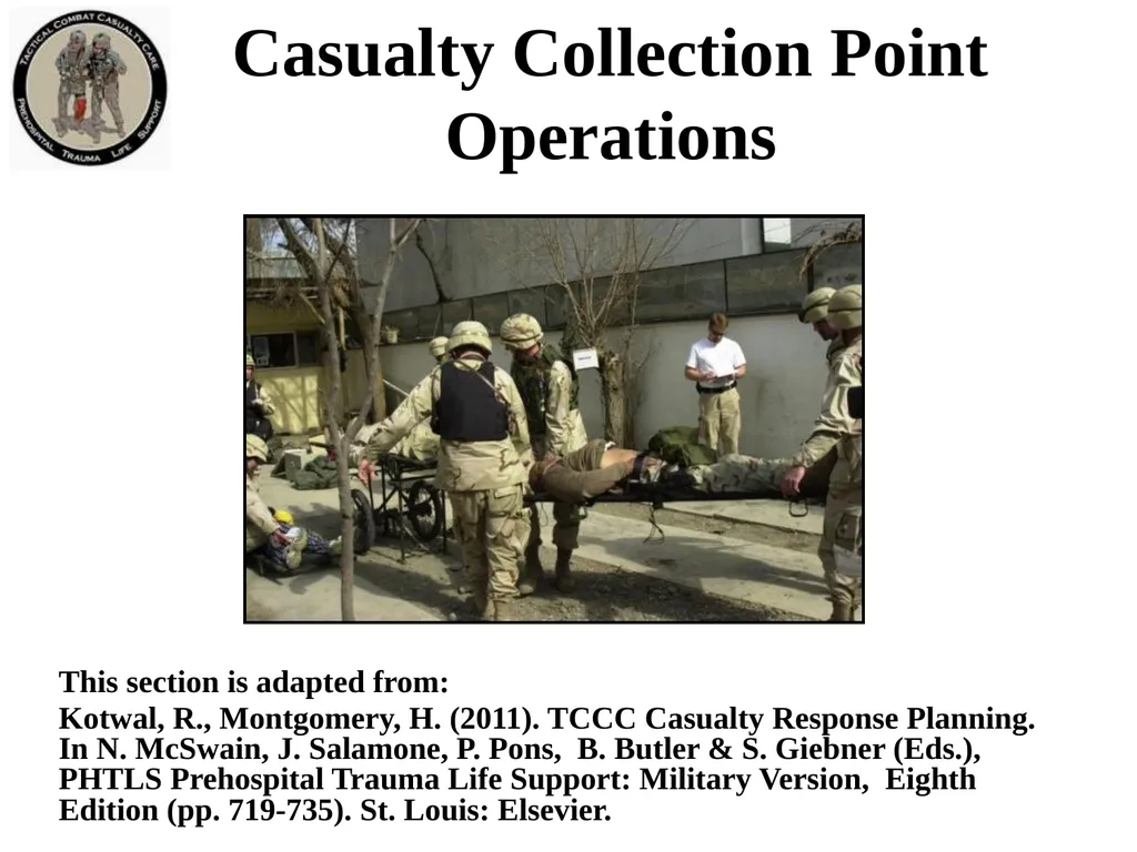 Tactical Field Care 3f Casualty Collection Point - slide 5 of 19