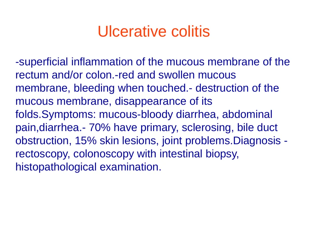 Digestive system diseases Małgorzata Dybich, MA - slide 19 of 59