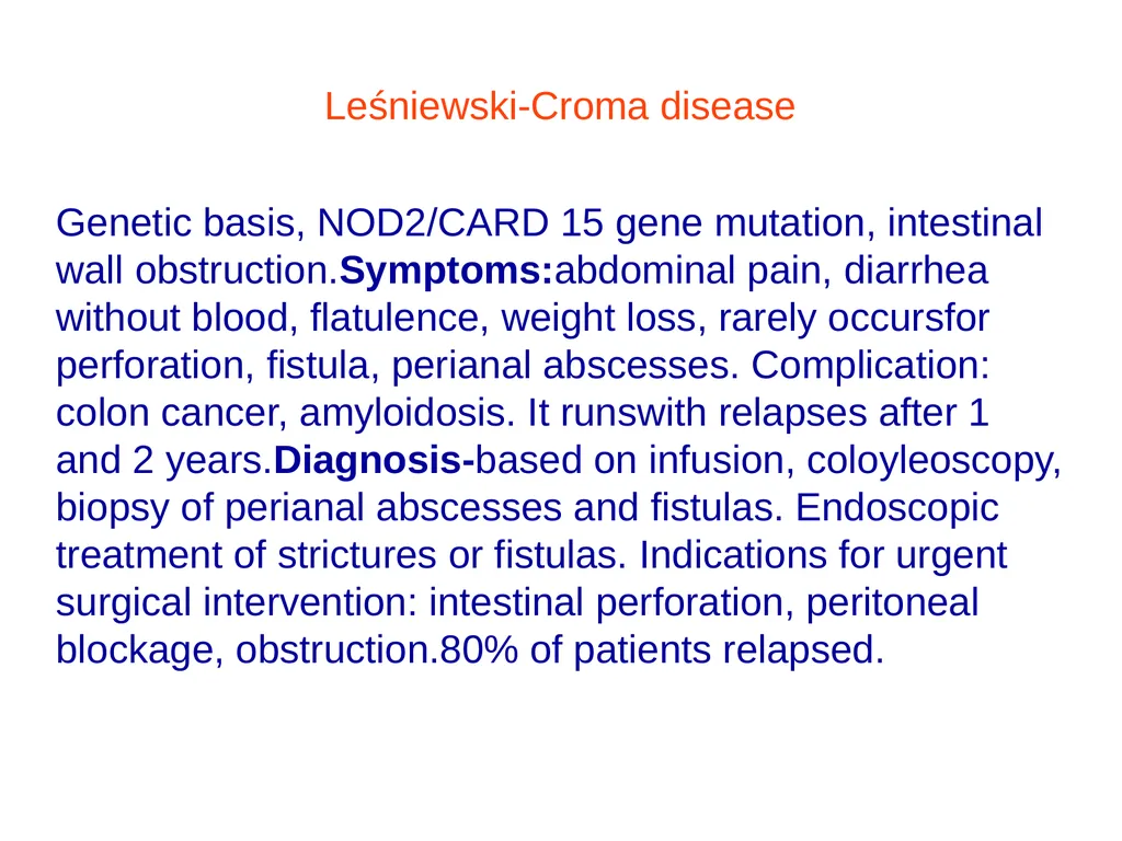 Digestive system diseases Małgorzata Dybich, MA - slide 18 of 59