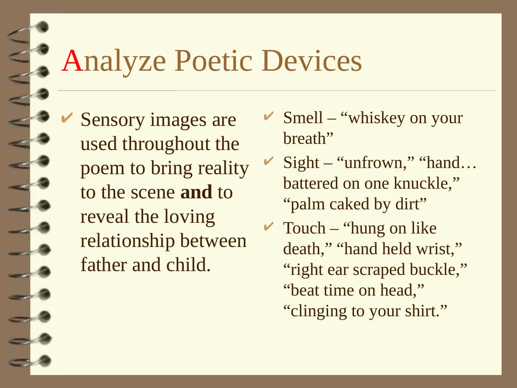 TOASTTT Strategy for Poetry Analysis TOASTTT – My - slide 7 of 14