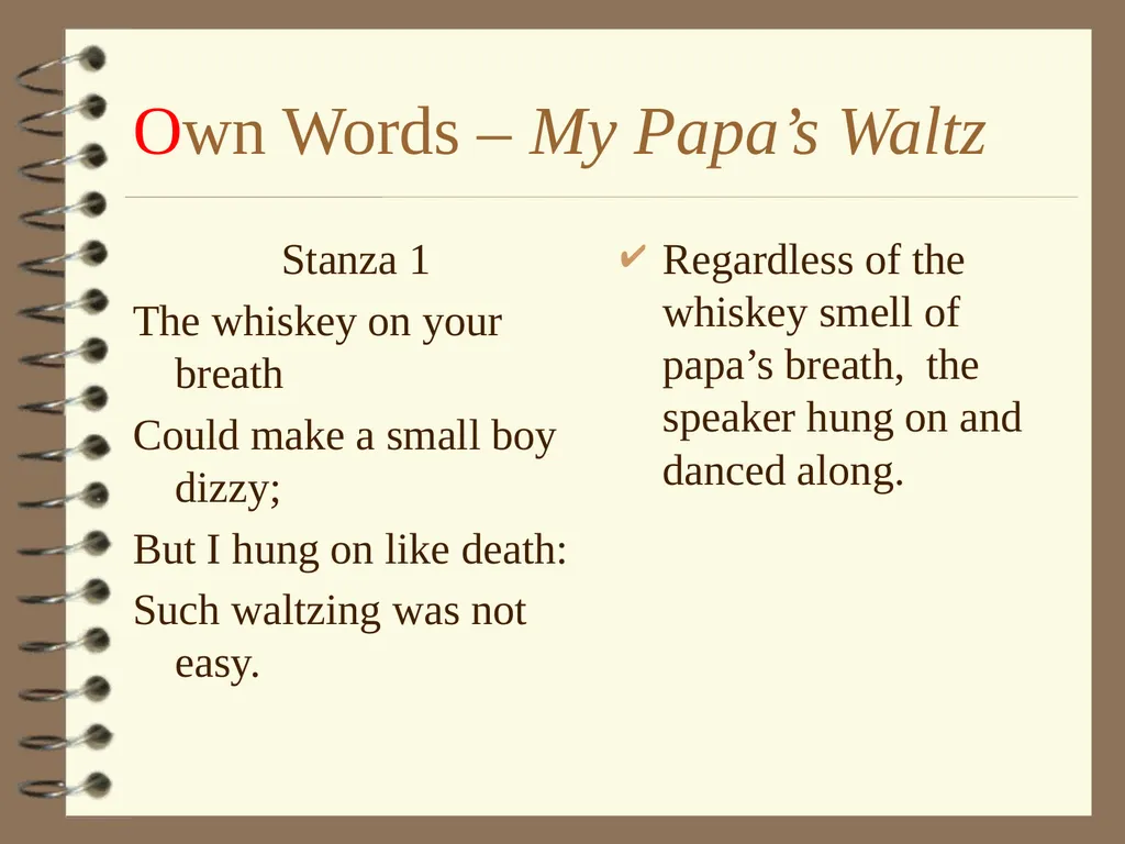 TOASTTT Strategy for Poetry Analysis TOASTTT – My - slide 3 of 14
