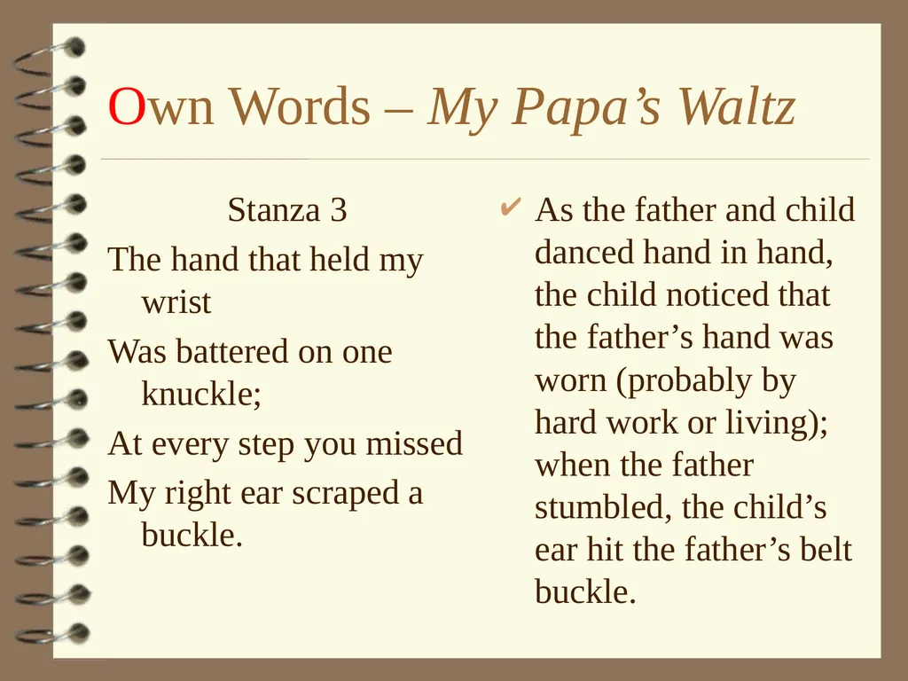 TOASTTT Strategy for Poetry Analysis TOASTTT – My - slide 5 of 14