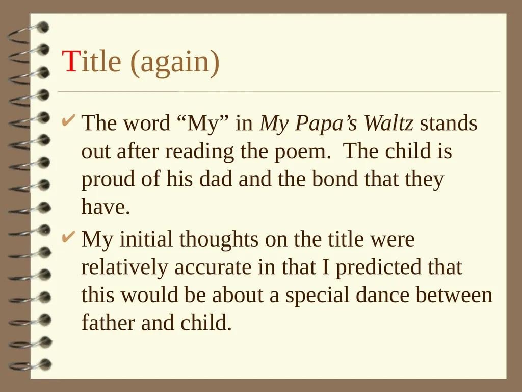 TOASTTT Strategy for Poetry Analysis TOASTTT – My - slide 13 of 14